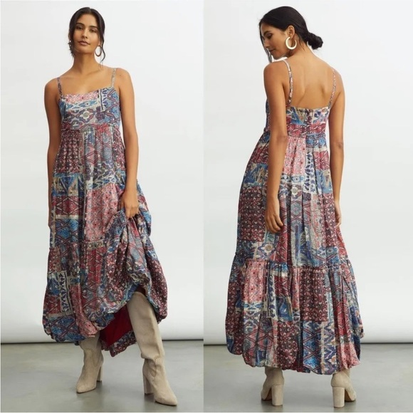 NWT Anthropologie  Nikita Mhaisalkar Tiered Maxi Dress Size 4 - Picture 1 of 17